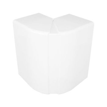 Variable outside angle for cable trunking 100X50, white