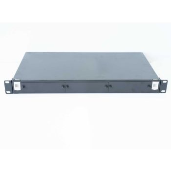 Изтеглящ се оптичен панел за 3 MPO касети, 1U, черен - 1