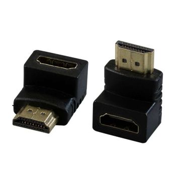 Преходник HDMI женски към HDMI мъжки, ъглов  - 1