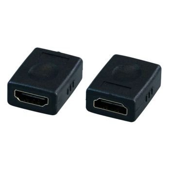 Adapter HDMI to HDMI, F - F, black  - 1
