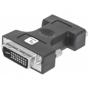 Adapter DVI-I to VGA, M-F, black Techly - 1
