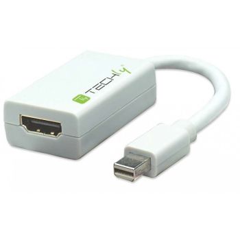 Адаптер mini Display port мъжки към HDMI женски, 15 см, бял Atop technology - 1