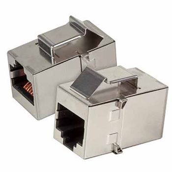 Преходник за панел RJ45 - RJ45, екраниран, кат. 5e  - 1