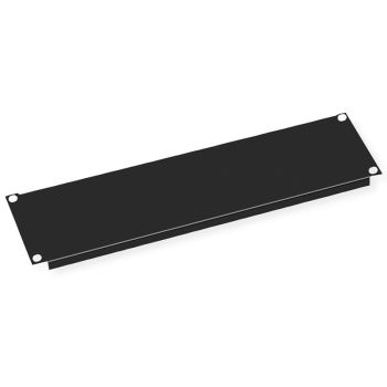 19" покриващ панел, 3U, черен  - 1