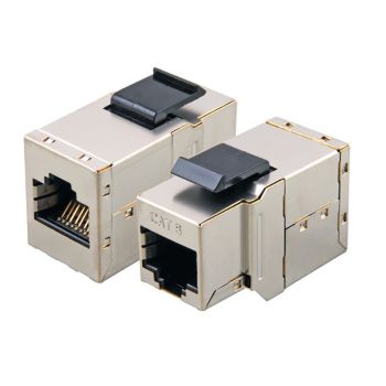 Преходник за панел RJ45 - RJ45, екраниран, кат. 6  - 1