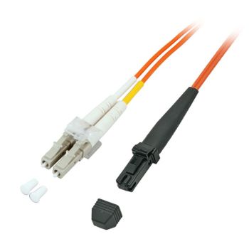 Duplex jumper MTRJ - LC 50/125µ OM2, LSZH, orange  - 1