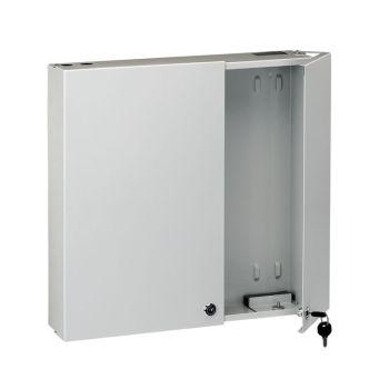 Fiber optic distribution box, splice housing RAL 7035  - 1