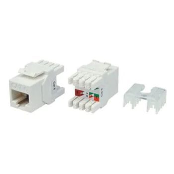 Keystone Jack Cat. 5e, AMP Type, White, Conneu