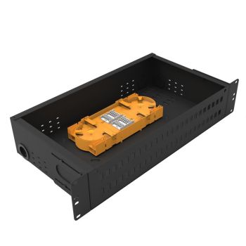 Оптичен пач панел 2U ODF за 48 SC симплексни адаптера, незареден - 3