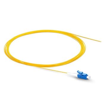 LC/UPC FO Pigtail, Single mode OS2, 0.9 mm, Yellow, Conneu