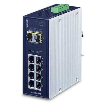 Индустриален суич с 8 порта 10/100/1000T + 2 100/1000X SFP