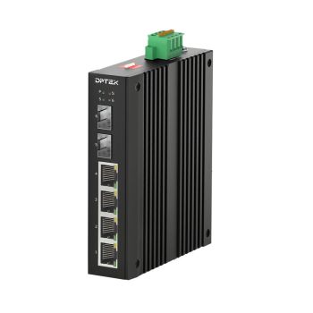 4x10/100/1000Base-T + 2x1000Base-X SFP Unmanaged Industrial Switch, Techly