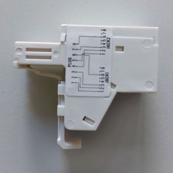 RJ45 Male to Dual RJ45 Female Splitter