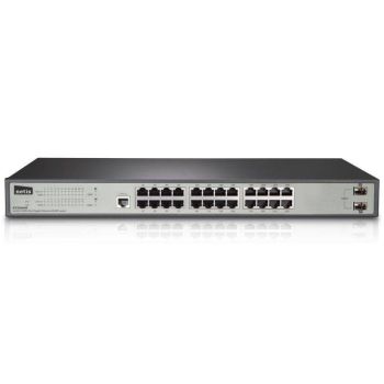 SNMP мрежови суич с 24 гигабитови портове + 2 SFP порта - 1