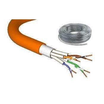 CAT.7 stranded cable 1000MHz, PIMF SF/UTP, 4x2xAWG27/7, LS0H, orange - 100 m DRAKA UC900 Draka - 1