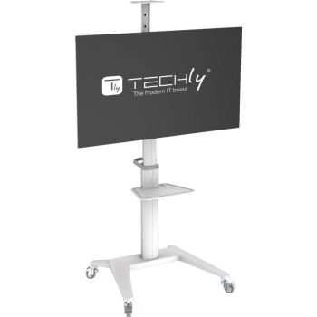 Aluminium Cart TV for LED TVs from 37 to 70 inches, Techly
