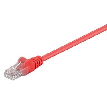 Пач корда кат. 5e U/UTP, PVC, CCA, червена, 2 м., Goobay