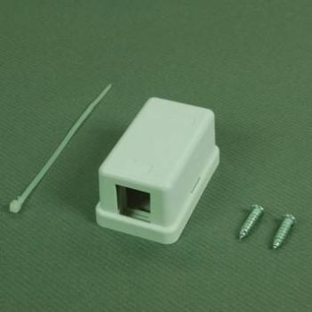 Кутийка за повърхностен монтаж за 1хRJ45 жак Linkbasic - 1