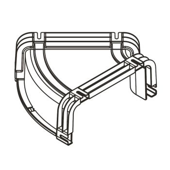 240 mm FR Horizontal 45° Elbow, Connector Free, Conneu