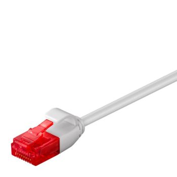 RJ45 Slim Patch Cord Cat. 6, U/UTP PVC CU, Grey, Goobay