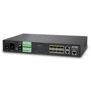 Суич 8 порта 100/1000X SFP + 2 порта 10/100/1000 RJ45 Planet - Тайван - 2