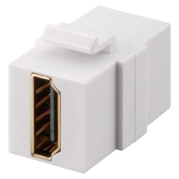 HDMI Keystone Module F-F, 4K @ 60 Hz, White, Goobay