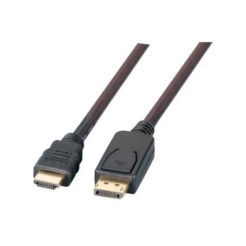 DP to HDMI™ A cable, M/M, black, EFB