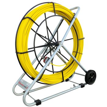 Fiberglass rod Ø 15 mm with mobile steel reel, Runpotec