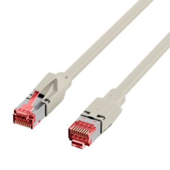 Crossover RJ45 Patch cable, S/FTP Cat.6, grey, EFB Eektronik