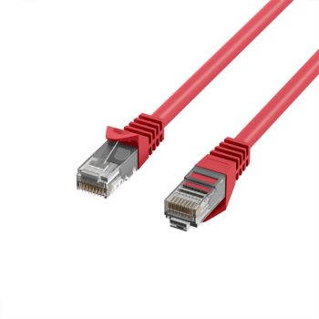Patch cable U/UTP, Cat.5e, LSZH, CCA, red, EFB Elektronik