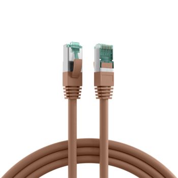 Patch Cable cat.6A AWG27, S/FTP, LSZH, Brown