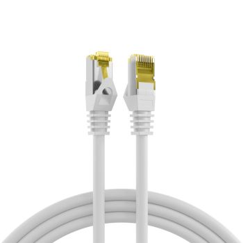 Patch Cable Cat.  6a S/FTP/Cat. 7 Raw Cable, White-3