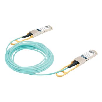 QSFP28 Active Optical Cable, 100Gb/s, Aqua, Atop