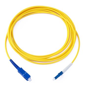 LC-SC пач корда Optronics, симплекс 9/125, 2 мм., жълта