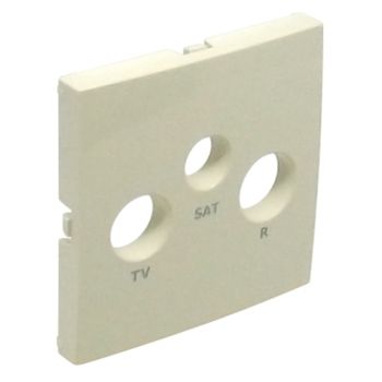 Cover plate for R-TV-SAT sockets 57.4 x 57.4 mm