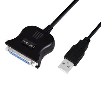 USB-A 2.0 към DB25 адаптер, 1.8 m., LogiLink 