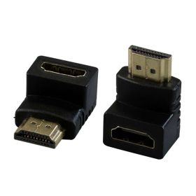 Преходник HDMI женски към HDMI мъжки, ъглов  - 1