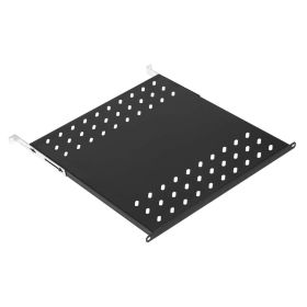 Фиксирана тава за комуникационен шкаф 800 мм дълбочина, черна GUNKO - 1