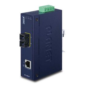 10/100Base-TX to 100Base-FX Industrial Media Converter - 15km (-40~75 degrees C) Planet - Тайван - 1