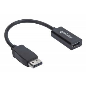 Adapter DP to HDMI, M-F, 15 cm, black Techly - 1