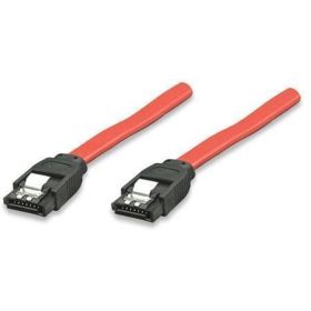 SATA connection cable 6GBs, shielded,clips, 0.5m Techly - 1