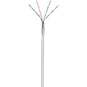 Мрежови кабел, категория 5е, F/UTP, сив, 305 м