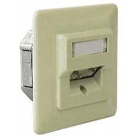 MegaC CAT.5e розетка UP, 2x RJ45 STP, RAL1013, horizontal - left / right MegaC - 1