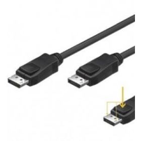 Дисплей пот кабел, DP20 male - DP20 male, with locking - 10 метра  - 1