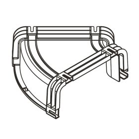 240 mm FR Horizontal 45° Elbow, Connector Free, Conneu