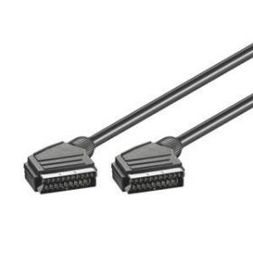 SCART Connection Cable, screened 7mm, SCART21 male - SCART21 male - 2m