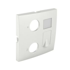 Cover Plate for R/TV RJ45/FO Multimedia Sockets, EFAPEL